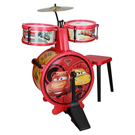 Cars Musical Drum with Stool and Drumsticks Disney