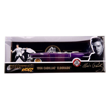 1956 Cadillac Eldorado  Elvis Presley with Figure Hollywood Rides Diecast Model 1/24